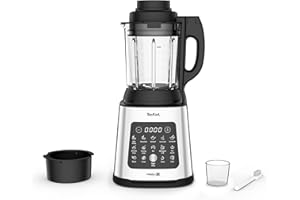 ‎TEFAL TEFAL BL83S Perfectmix Cook Blender, moc 1400W, technologia Powerlix, 10 automatycznych programów, gotowanie na parze, metalowy