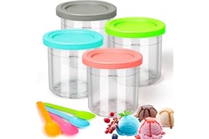 Yizemay Creami Behälter für die Ninja Creami Eismaschine, Snackbehälter Tubs Zubehör für NC301 NC300 NC299AMZ-Serie Ninja Eismaschine, Ninja Creami Deluxe Snack-Becherhalter