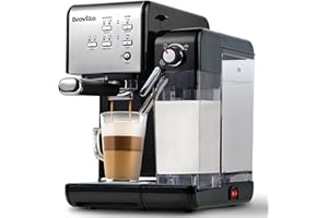Breville One-Touch CoffeeHouse Coffee Machine | Espresso, Cappuccino & Latte Maker | 19 Bar Italian Pump | Automatic Milk Frother | ESE Pod Compatible | Black [VCF107]