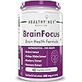 Healthyhey Nutrition BrainFocus - Natural Brain Health Formula for Memory & Focus - 60 Veg Capsules