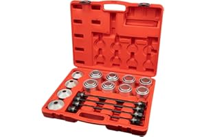 JOISIDE 28 Pezzi Utensile per Cuscinetti e Boccole Estrattore Albero Bush Strumento di Rimozione dei Ruota per Auto Camion