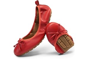 DREAM PAIRS Women's Roll Up Flats, Bow knot Ballet Flats for Women, Ladies' Foldable Round Toe Comfort Light Weight Slip-On Dress Shoes for Driving and Party and Wedding