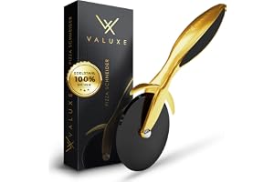VALUXE® [Gyllene Original] Pizzaskärare Av Rostfritt Stål - Elegant Professionell För Din Ultimata Skärupplevelse