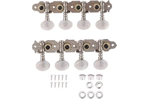 DEMERAS Clavijas de afinación de cuerdas ,Cabezas de Clavijas de cabezales de máquina de mandolina 4L4R para instrumentos de mandolina accesorio para mandolina de 8 cuerdas