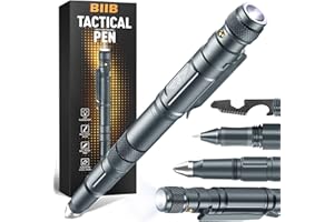 BIIB Idee Regalo Uomo, Idee Regalo Uomo Compleanno, Multiuso Penna con Torcia Elettrica Gadget Utili, Regalo Anniversario per Lui, Regali per Papà, Regali Natale Originali Regali Secret Santa
