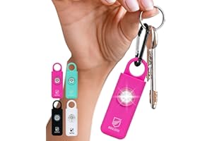 Original Defense® Siren Self-Defense Alarm (Magenta) - 130 dB Keychain Alarm with LED Strobe Light for Women, Children, and Elderly - Police Recommended
