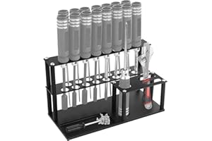 Craznick Schraubendreher Organizer Aufbewahrung Rack 18 Löcher Schraubendreher Halter Multifunktions Werkzeug Ständer Für Die Aufbewahrung von Werkzeugen Metall Material Dauerhaft