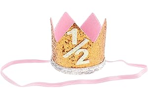 Glamour Girlz Boys Girls Cat Dog Pet Glitter 6 Months Old Birthday King Crown Princess Tiara Costume Party Photo Prop Headband Hat