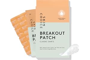 SKIN CHOICE Microdart Pimple Patches med Salicylsyra, Tea Tree, CICA – Breakout Pimple Patch Classic Darts – Hydrocolloid Patches, Koreansk Hudvård, Vegansk Och Djurfri (8 pcs)