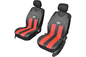 ‎Z4L Sitzbezüge GT Kunstleder Universal mehrere Farben modernes Design geeignet für Suzuki SX4 S-Cross vordere Sitze GT ROT