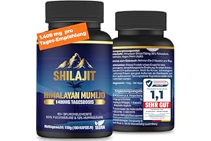 PLANTAPAX Shilajit Kapseln Mumijo Original Himalaya – 14.000 mg hochdosiert (10:1 Extrakt) – mit Fulvinsäure, Huminsäure, Mineralien & Spurenelementen – vegane Formel, 180 Kapseln für 90 Tage