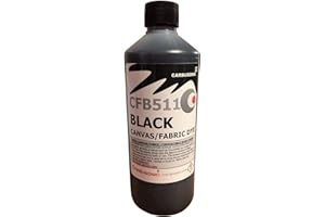 Carbusonic Black Convertible Canvas Roof Dye/Reviver, Restores Colour To Faded Fabric Roofs 500ml