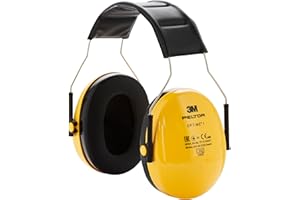 3M Peltor Optime I Ohrenschützer H510A, leichter Gehörschutz mit weichen Kissen, Gehörschutz gegen Geräuschpegel im Bereich von 87-98 dB (SNR 27dB), gelb, 1er Pack (Verpackung kann variieren), 25