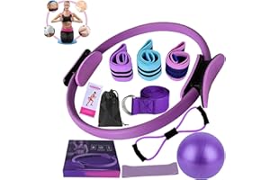 GENERIC Pilates Essentials Kit for Women,Better Me Pilates Kit,Pilates Rings Booty Bands Yoga Ball,Yoga Sets for Women - Complete Set of 11 Accessories,Pilates Equipment for Home Workouts