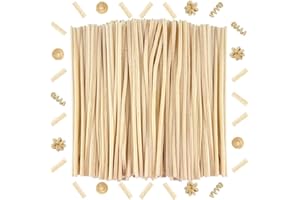 OUYIWEIMAOYI 200 Pcs Bastoncini in ciniglia, Scovolini colorati，Steli di ciniglia decorativi,Decorativi in ciniglia Per Artigianato fai da te, Decorazioni, Natale,Creativi lavoretti (Skin Colour)