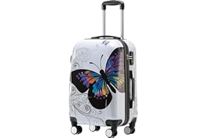 BEIBYE Reisekoffer Hartschalenkoffer Trolley TSA-Schloss Polycarbonat Set XL-L-M-Beautycase Koffer