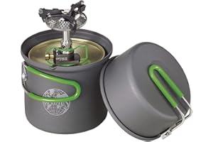 OPTIMUS Crux Lite Solo Gas Cooker Set 3000 W - Camping Stove with Pot