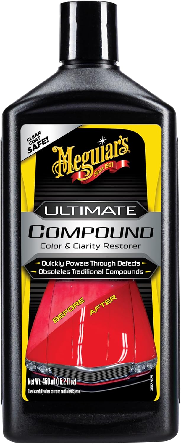Meguiar's Ultimate Compound Colour & Clarity Restorer 450ml for Hand or Machine Polisher Application - G17216EU (Packaging may vary)