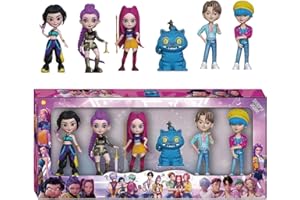 GÉNÉRIQUE Figurines K Pop De-Mon Hunters, HUNTRIX Rumi/Mira/Zoey Set 6 pièces PVC Mini Figurines, Ensemble Jouets Collection Mignons Uniques Et Amusants for K-Pop Hunters Les Fans Cadeaux Danniversaire (A2)