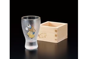 Aderia Japan Edo Neko Temari Football Cat MasuZake Verre à saké Japonais avec boîte Masu Cat 6616