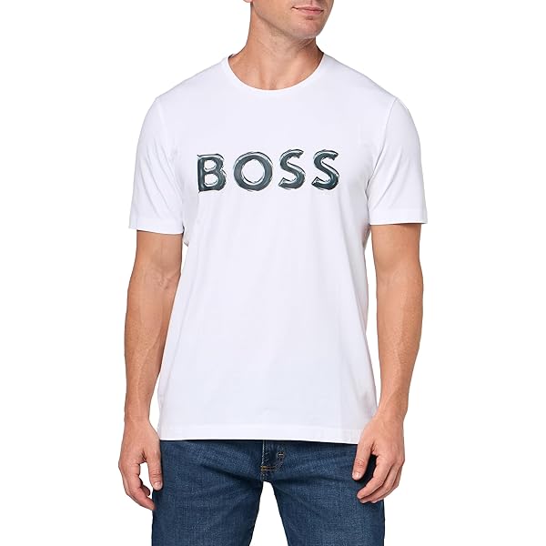 Boss Tshirts For Men BOSS Logo-print Cotton T-shirt Farfetch