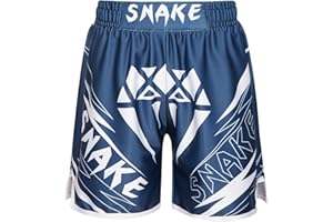 Freebily Kinder Jungen MMA Box Shorts Muay Thai Kickboxen Kurze Hose Trainingshose zum K1 Boxen Käfigkämpfen Lauf- Kampfkunst Kampfsport