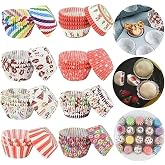 Yenigeldi 200 Adet Renkli Muffin Cupcake Kalıpları Kek Kaps&uuml;l&uuml; Cupcake Muffin Kağıdı,&Ccedil;ok Renkli