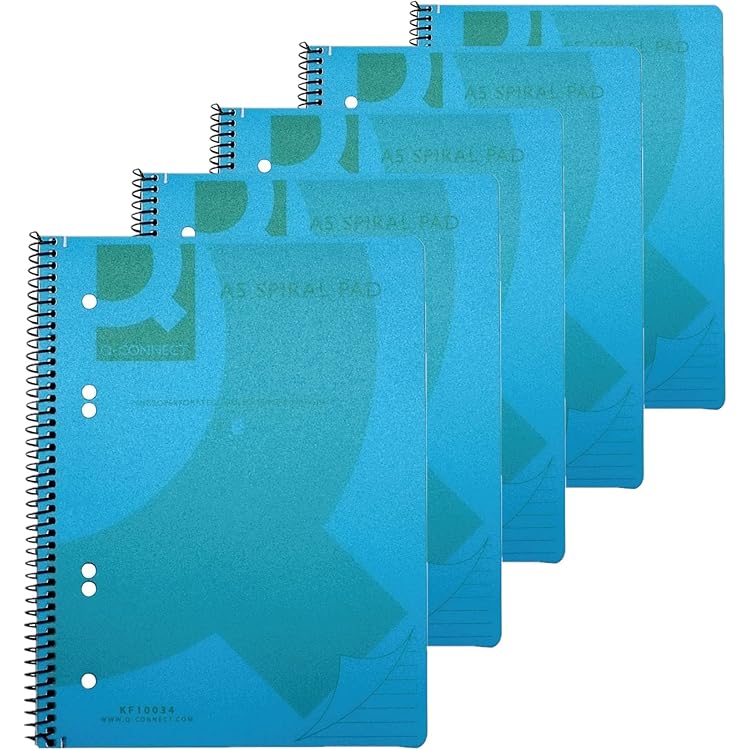 Q-Connect Spiral Notebook A5 Squared / 80 Sheets / 160 Pages