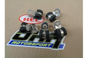 HEL Performance Motorcycle Bike Car Brake Line P Clip Fastener - 5 Pack - NEW