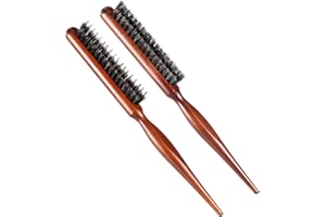 BESTOOL Szczotka do włosów, szczotka z włosia dzika, profesjonalna szczotka do włosów, wąska szczotka grzebień do długich, grubych, kręconych, suchych włosów, poprawa tekstury włosów