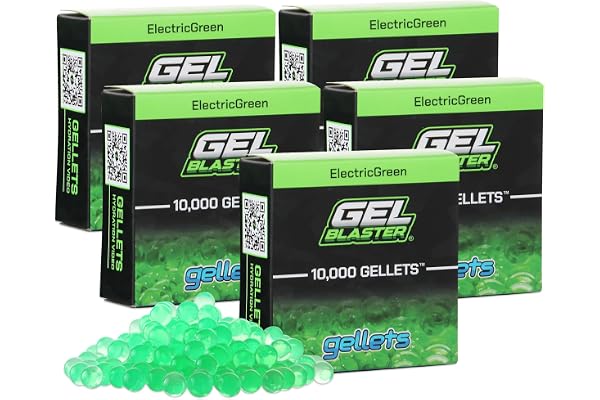 Gel Blaster 50 000 Gellets påfyllningsammunition - Grön, tillverkad för Gel Blasters - Icke-giftiga, vattenbaserade gelkulor - Speciellt tillverkade för Gel Blaster, för åldrar 14+