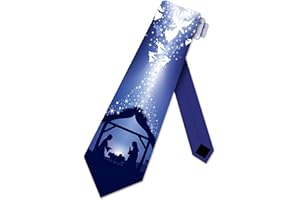 Nativity Angels Ties Mens Religious Neckties Christmas Tie by Three Rooker