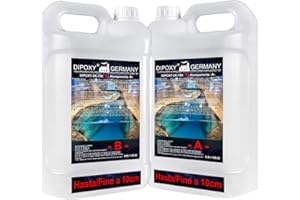 1,32 kg Resina epoxi 2C, hasta 10 cm, DIPOXY-2K-700PRO, Epoxy dos componentes Resina epoxi transparente para mesa, suelo, joyería, formas de acuario, UV