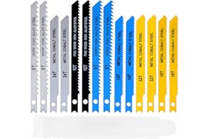 ENJOYGOEU Set lame per seghetto alternativo 14 pezzi, lame per seghetto alternativo a U per legno, metallo, plastica, PVC