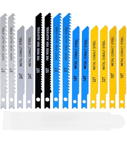 25 STKS U-Schacht Decoupeerzaagblad 6 T 8 T 10 T Hcs
