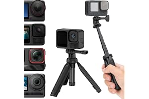 JJC Mini treppiede per selfie DJI Osmo Action 5 Pro/4/3 e Hero 13/12/11/10/9