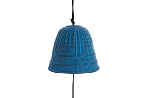Iwachu Campana di Feng Shui Tierra Zen Mini, 50 cm Blu