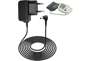 ATSHLD Caricatore 6V per Omron Misuratori Pressione, Alimentatore Ricambio 6V per Omron M3, M7, M500, M700, M5, M6 Comfort, M4, X2, X4, X7, M400, M500 Intelli IT/Comfort, HHP-CM01, Adattatore 1.4M