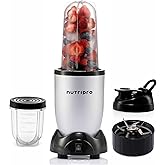 NutriPro Juicer Mixer Grinder - Smoothie Maker - 500 Watts (2 Jars & 1 Blade, Silver) - 2 Year Warranty