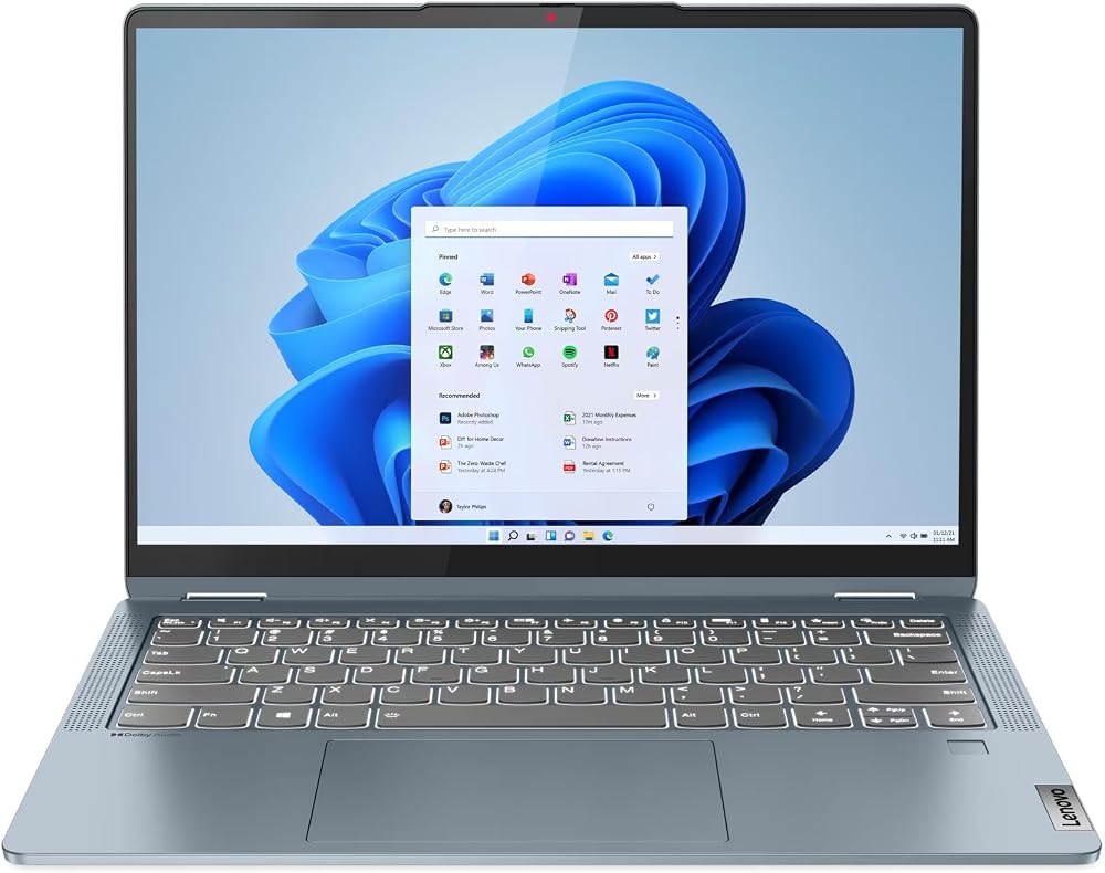 Lenovo IdeaPad Flex 5 14ABR8 AMD Ryzen 7 5825U 16GB 512GB SSD 14" WUXGA (1920x1200) IPS Panel Windows 11 Home Taşınabilir Bilgisayar 82XX00FKTX + Lenovo Digital Kalem