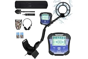 Vothen Metal Detector for Adults & Kids, Backlit Screen, All Metal, Pinpointer & DISC Modes, Retractable Stem 40.2''-51.2'', Waterproof Coil, Beginners Pinpointer Metal Detector