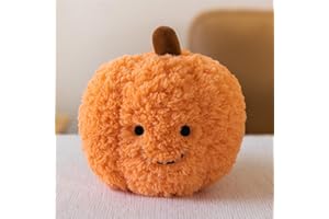 champracer Plüschtier Stofftier Obst Plüschtier Plüschkissen Spielzeug, Kissen Puppe Wurfkissen, Schmusetier Geschenk für Kinder Mädchen Jungen (25 cm,Kürbis)