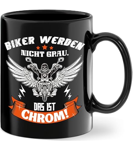 Tazza In Ceramica Per Moto HD Johnny Di SUPER FABRIQUE – Stampata In Francia, Resistente, Originale, Per Microonde E Lavastoviglie