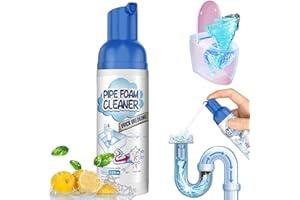 ASHOPFUN Foam Drain Cleaner,Get out Foaming Drain Cleaner,Herios Drain Foam Cleaner,Powerful Sink and Drain Cleaner Foam,Liquid Hair Drain Clog Remover,Foaming Drain Cleaner for Kitchen Drain, Sinks (1 Pcs)