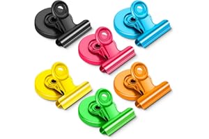 Grtard 6er-Pack Kühlschrankmagnete, Kühlschrankmagnete, Magnetklammern, robuste, detaillierte Listenanzeige, Papierverschlüsse für Zuhause, Büro und Unterricht