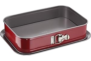 ‎TEFAL TEFAL Delibake J1640574, Forma do pieczenia prostokątna 36x24cm, Nieprzywierająca powłoka, Brzegi zapobiegające przelewaniu