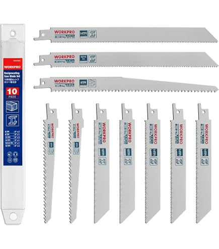 Pack De 5 Scies à Ruban RUKO – Acier HCS, Manche Universel 1/2″, Pour Bois, 240 Mm – équivalent Bosch S 1531 L