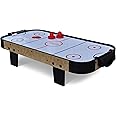 Gamesson Air Hockey Tabletop Game - 3' | Portable & Easy to Play, Battery Powered Fan Air Hockey Table | 2 Player Arcade Party Game with 2 Pushers & 2 Pucks | Fun Gift for Children, Kids & Adults