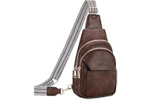 Chase Chic Damska torba na klatkę piersiową, mały plecak na ramię ze skóry PU, torba na ramię, do uprawiania sportów na świeżym powietrzu, podróży