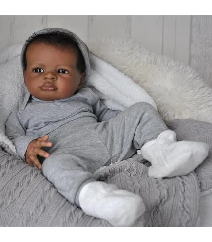 Produktbild von SYP Reborn Babypuppe Mädchen 22"/55 Cm Reborn Baby Vollsilikon Mädchen Lebensecht Reborn Dolls